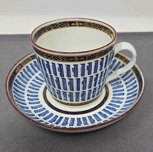 18th Century Caughley Worcester Cup & Saucer Blue & White - Picture 1 of 24