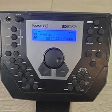 Simmons SD1000 Electronic Drum Kit Sound Module W/ Power Supply Wire Harness