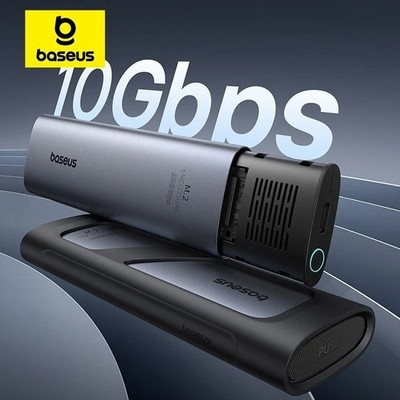 Baseus M.2 NVME SATA 10Gbps SSD to Type-C/USB 3.2 External Drive Enclosure Case,
