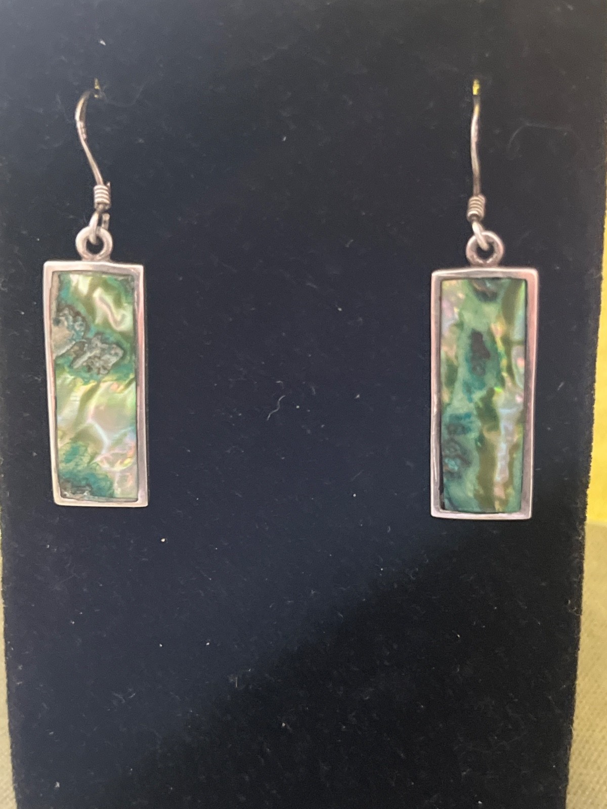 925 sterling silver dangles featuring abalone she… - image 1