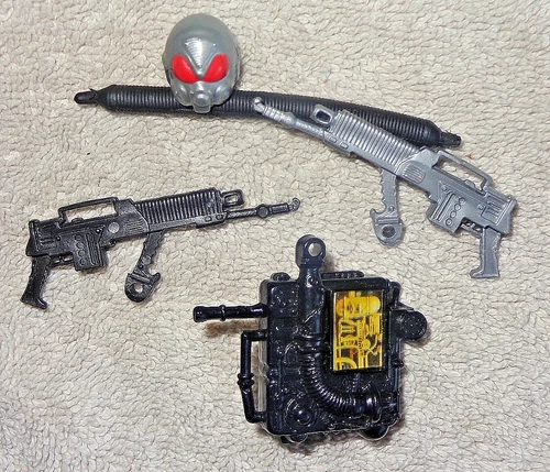 1988 & 89 Vintage Hasbro Gijoe Night Force Charbroil Action Figure  Accessories