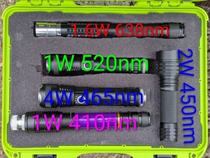 🌈Custom Laser Collection🌈 - 5 lasers - 410nm - 450nm - 465nm - 520nm - 638nm