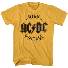 AC/DC High Voltage Ginger Rock and Roll Music Band T-Shirt
