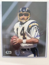 DAN FOUTS Signed Auto8x10 Photo HALL OF FAME SAN DIEGO CHARGERS Beckett BAS COA