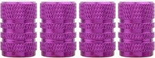 Purple Round Style Tire Valve Stem Caps Aluminum Alloy for Vehicle RV 4WD