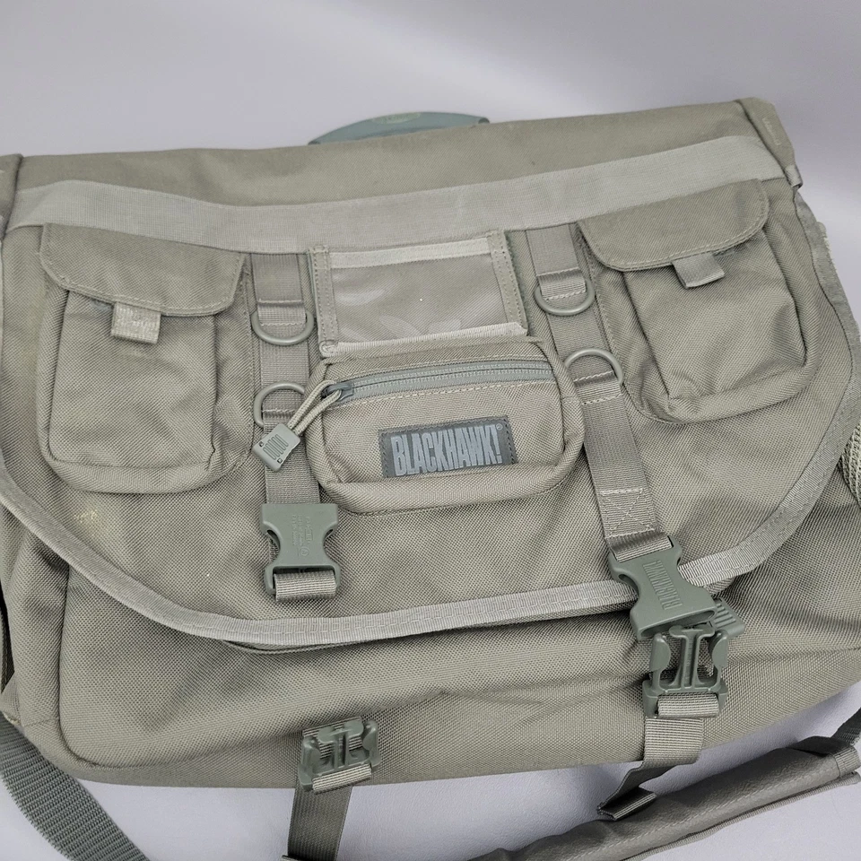 Blackhawk Tactical Briefcase Laptop Messenger Bag Green - Image 3 of 4