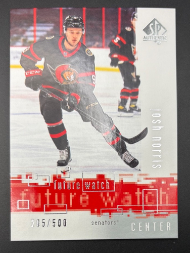 2020-21 SP Authentic JOSH NORRIS Retro Future Watch /500 '00-01 #RFW-7 - Picture 3 of 3