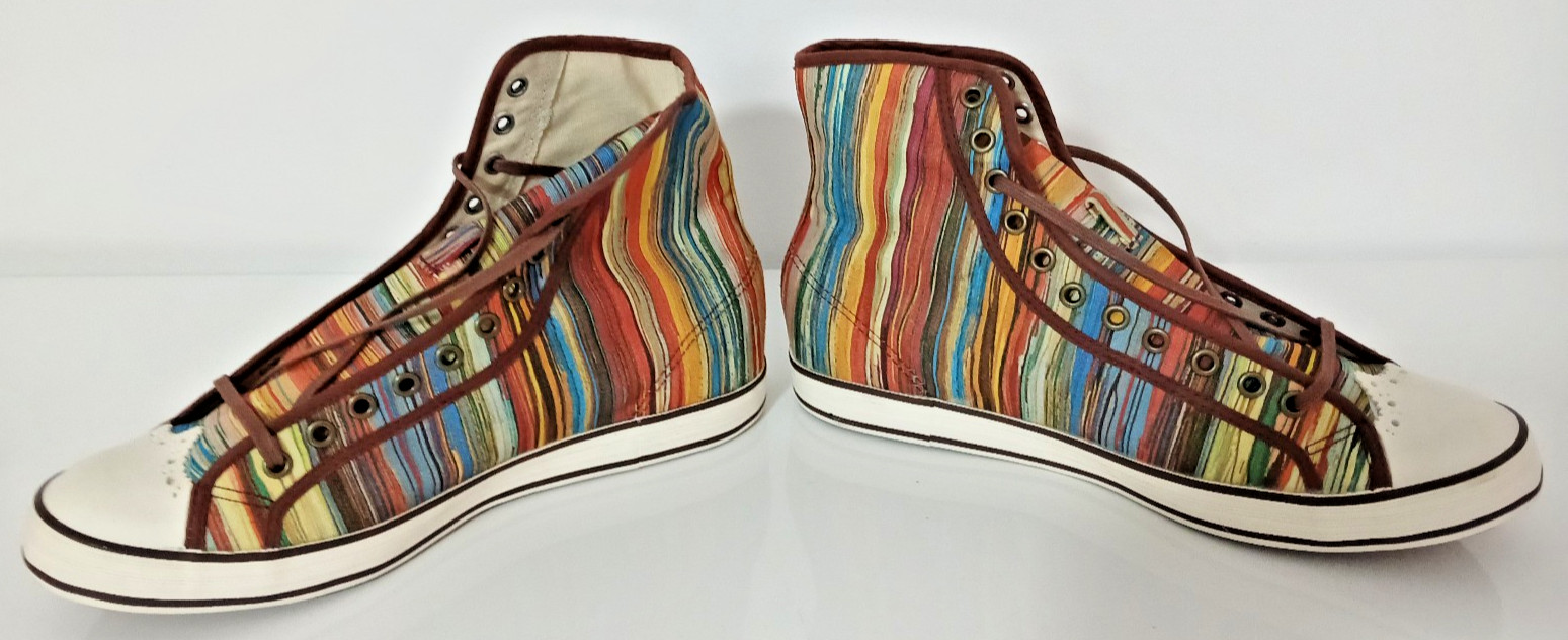 Scarpe Paul Smith Sneakers Alte Nuevitas Signature Stripe Righe Multicolor foto 3