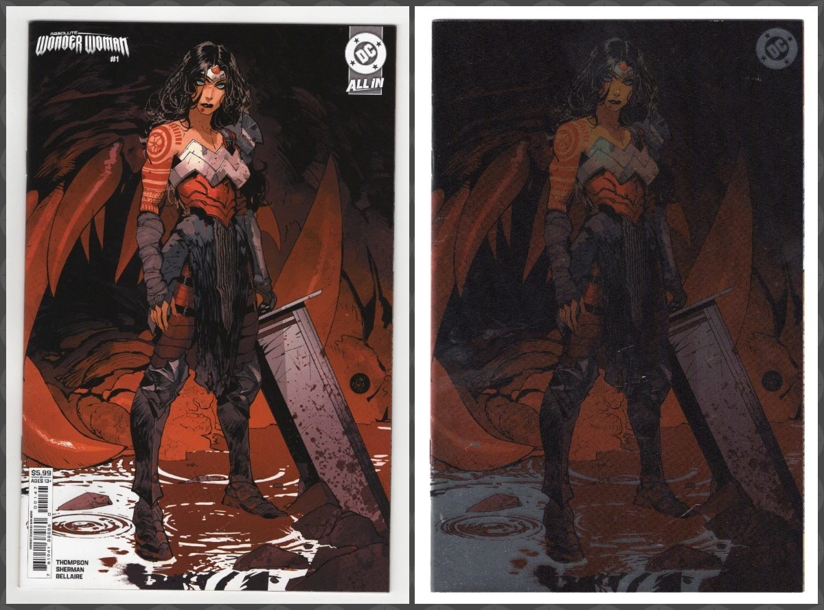 ABSOLUTE WONDER WOMAN #1 (5th PRINT) Reg A & B FOIL Variant SET DC (2025) NM- NM - Picture 1 of 7