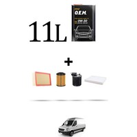 Hoffcar Wartungskit 4 Filter Und 11L ÖL FüR Mercedes Sprinter II (906) 310 CDI