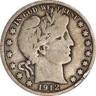 1912-S Barber Half Dollar