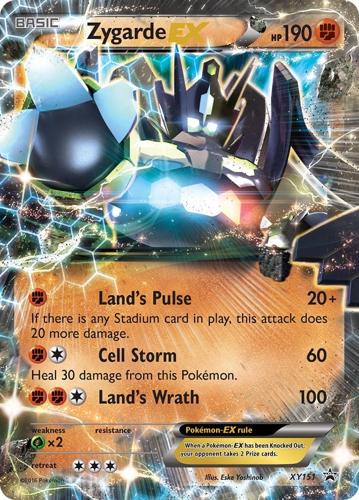 Zygarde EX (Shiny) XY151 XY Promos Holofoil Pokemon MP