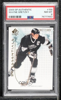 2009-10 SP Authentic SP Essentials 1807/1999 Wayne Gretzky #158 PSA 8 HOF 09gn