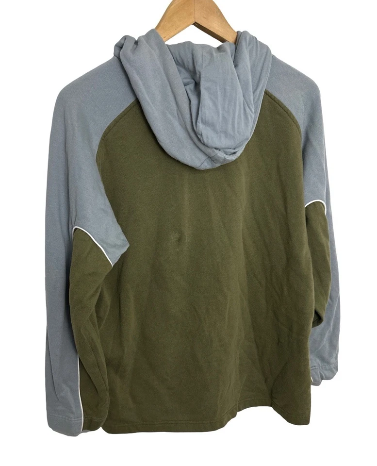 Sudadera con capucha vintage Billabong bordada de dos tonos para hombre talla grande Foto 3 de 4