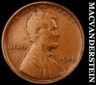 1909 VDB Lincoln Wheat Cent - Scarce  Semi-key  Better Date  No Reserve  #J9653