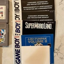 Original GameBoy with 6 Games & Booklets - Screen Lines - Mario, Tetris +
