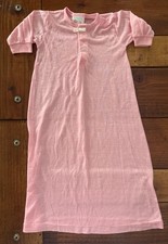 Vintage Toddle Time Jc Penny Night Gown Baby Girls 6 Month Pink