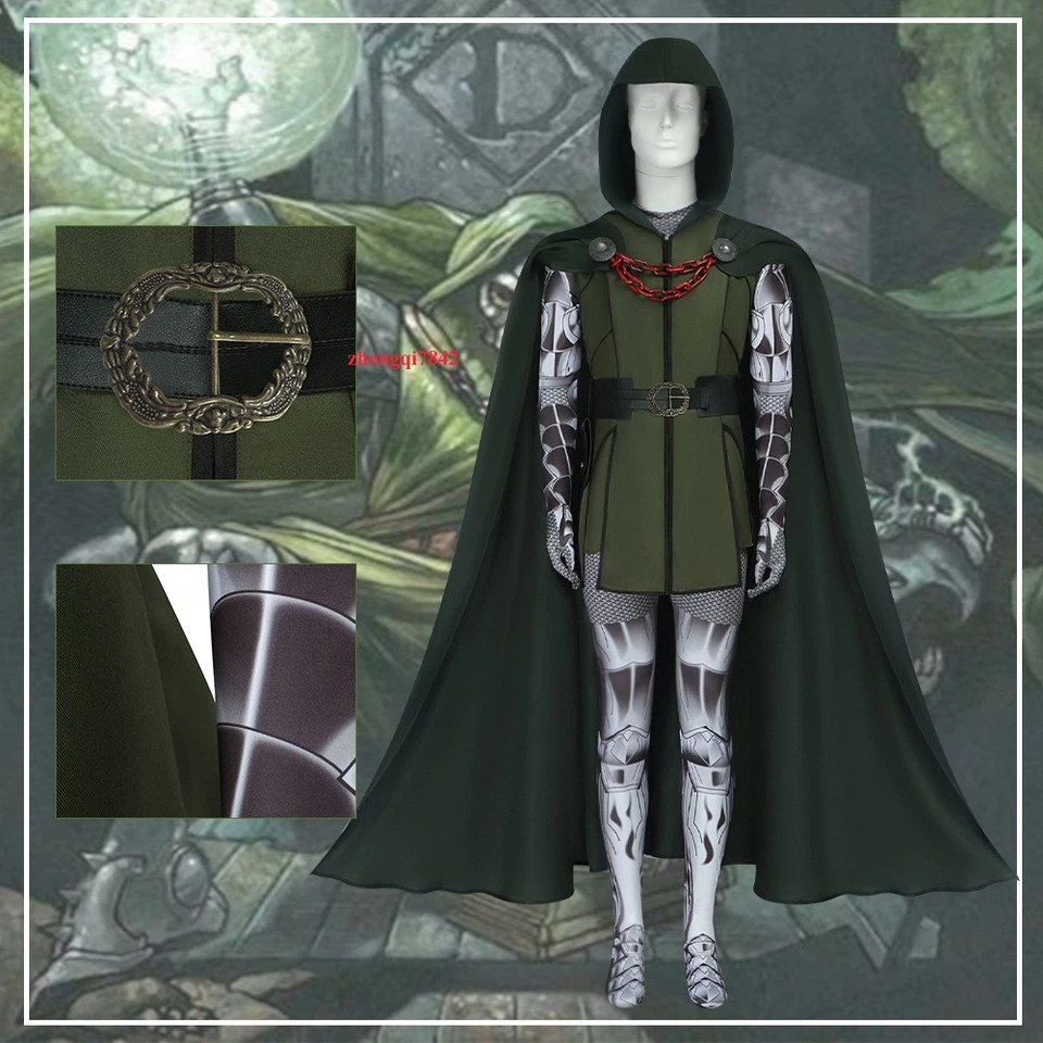 Avengers:doomsday Doctor Doom Cosplay Halloween Costume Complete Set Outfit Show - Image 2 of 4