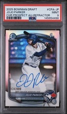 2025 BOWMAN DRAFT CHROME REFRACTOR ON-CARD AUTO /499 CPA-JP JOJO PARKER PSA 9