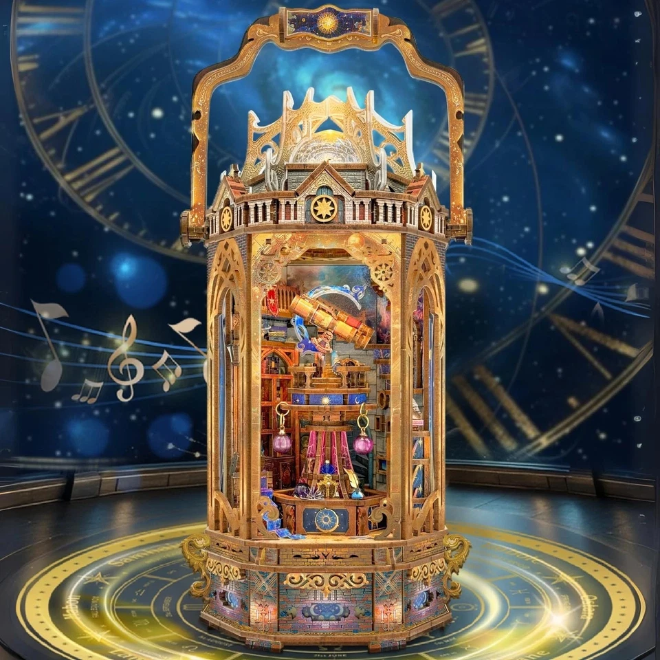 DIY 3D Wooden Puzzle The Lantern of Galaxy Handmade Gifts Figurines Miniatures - Image 2 of 4