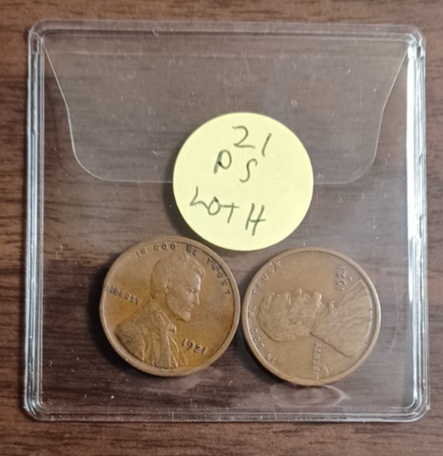 1921S 1921P - 2 Lincoln Wheat Cents-Better Date/Grade - SEE DESC Lot H - Picture 5 of 5