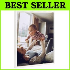 Custom Photo Print with White Beaded Frame