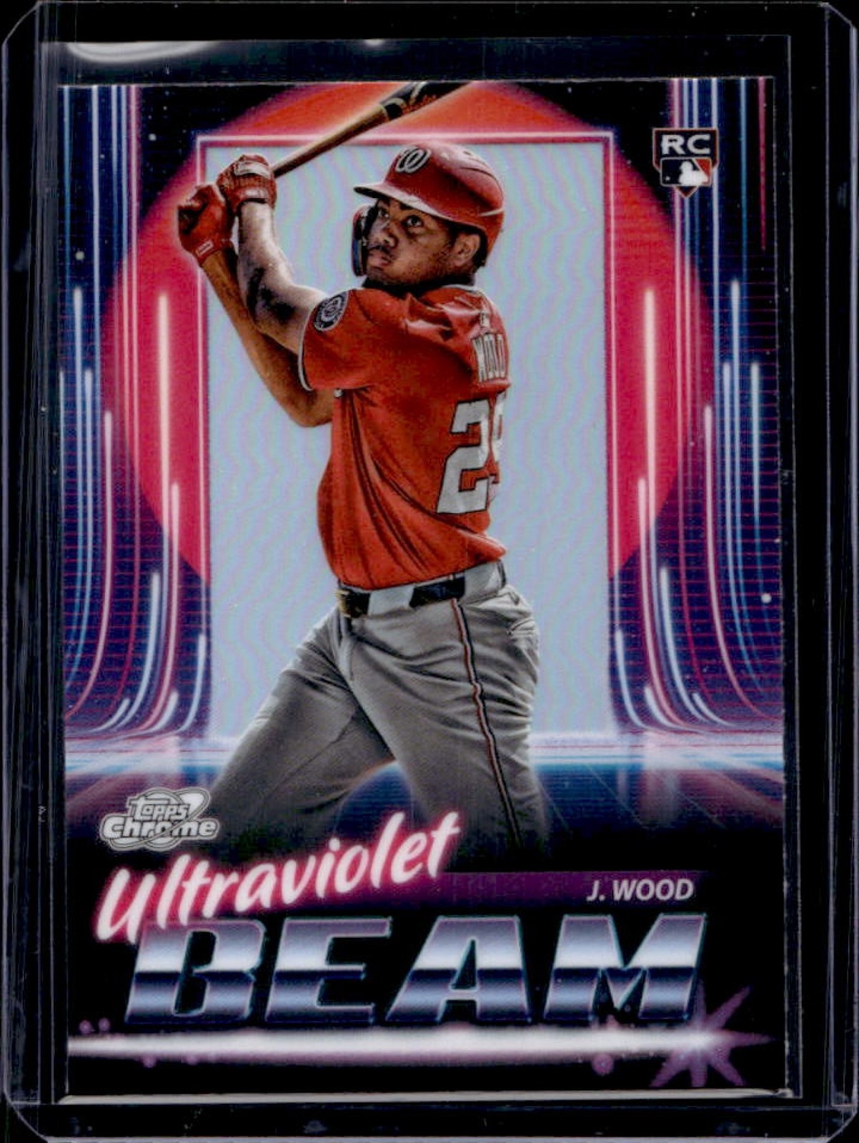 2025 Topps Cosmic Chrome James Wood Ultraviolet Beam RC Rookie #UB-1 Nationals