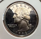 1992-S  WASHINGTON SILVER  25 CENTS  PROOF BRILLIANT UNCIRCULATED COIN