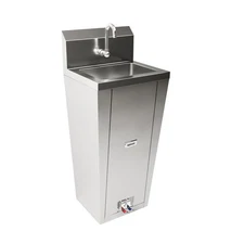 10 in. x 14 in. Hands-Free Hand Sink With Pedestal Base