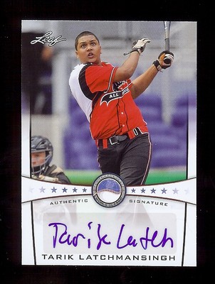 TARIK LATCHMANSINGH 2013 Leaf *POWER SHOWCASE* Baseball Certified
