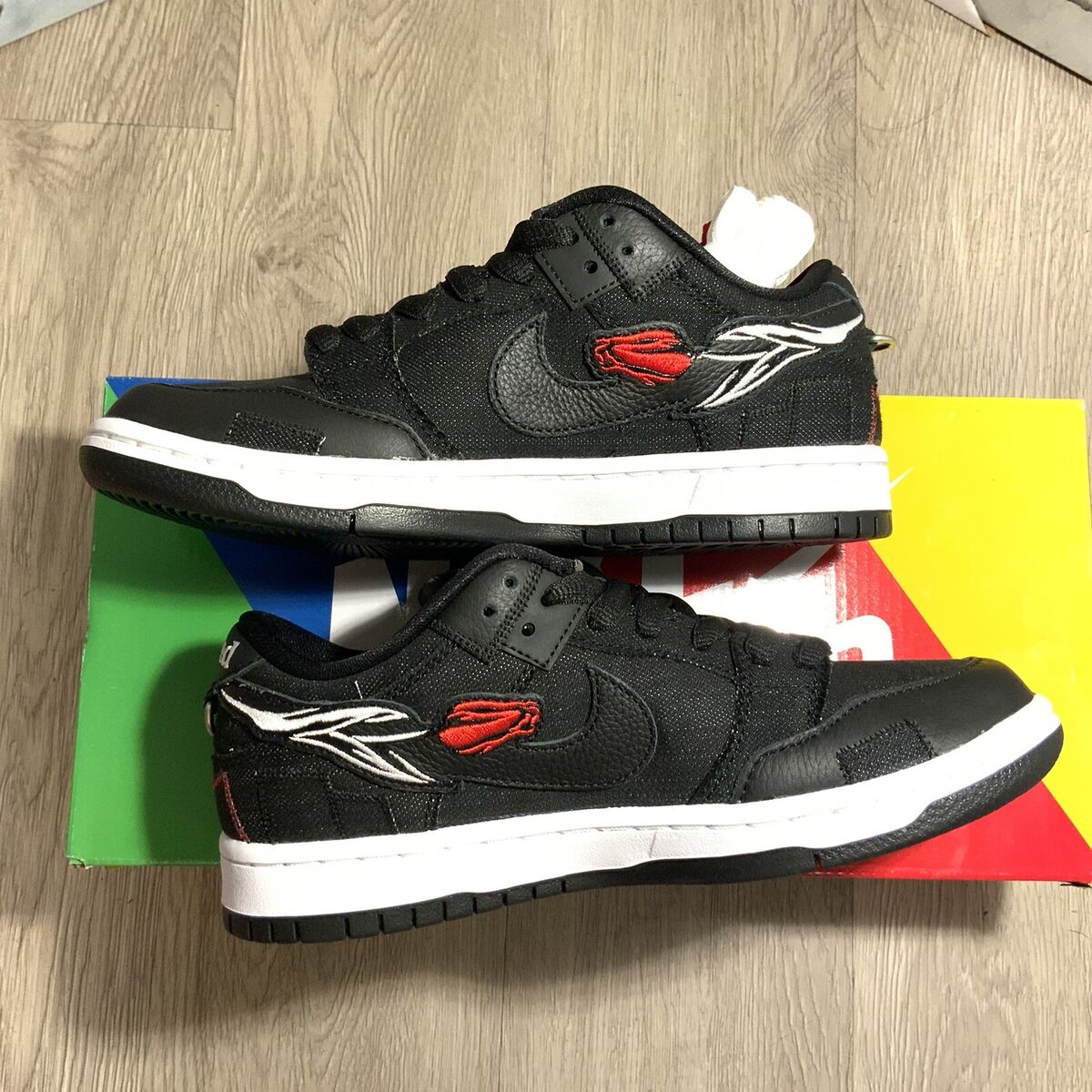 Nike SB Dunk Low X Verdy “Wasted Youth” Black Denim DD8386 Nike SB Dunk Low X Verdy “Wasted Youth” Black Denim DD8386