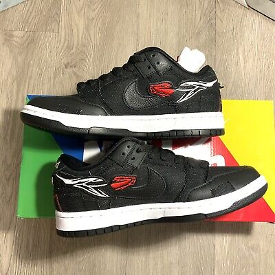 Nike SB Dunk Low X Verdy “Wasted Youth” Black Denim DD Size 6 M /  7.5 W