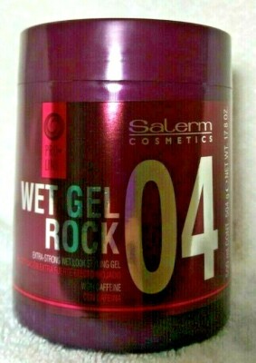 SALERM WET GEL ROCK 04 Extra-strong wet look styling gel w/caffeine-500ml/17.8oz