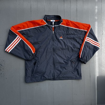 Vintage Adidas Orange \u0026 Gray Colorblock 