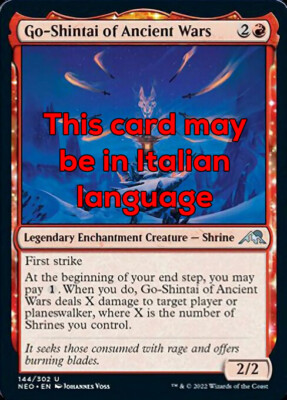MTG GO-SHINTAI OF ANTIQUE WARS FOIL EXC - GO-SHINTAI DER ALTEN WARE - NEO