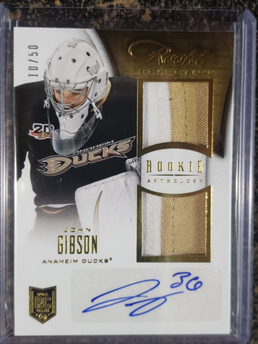 2013-14 Rookie Anthology JOHN GIBSON Rookie Prime AUTO RC! #150 10/50 Ducks! - Picture 1 of 2