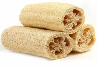 Lot of 3 Natural 5'' Loofah Luffa Loofa Bath Shower Sponge Premium Spa Scrubber
