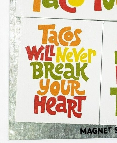 The Spring Shop Taco Tuesday and Taco Love Magnets on Hanging Tray NWT - Picture 4 of 9