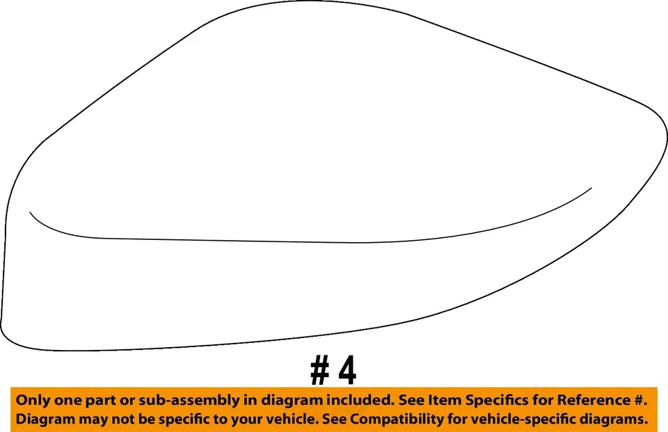 Espejo retrovisor lateral derecho negro OEM 2013 2014 2015 2016 Scion FR-S Foto 4 de 4