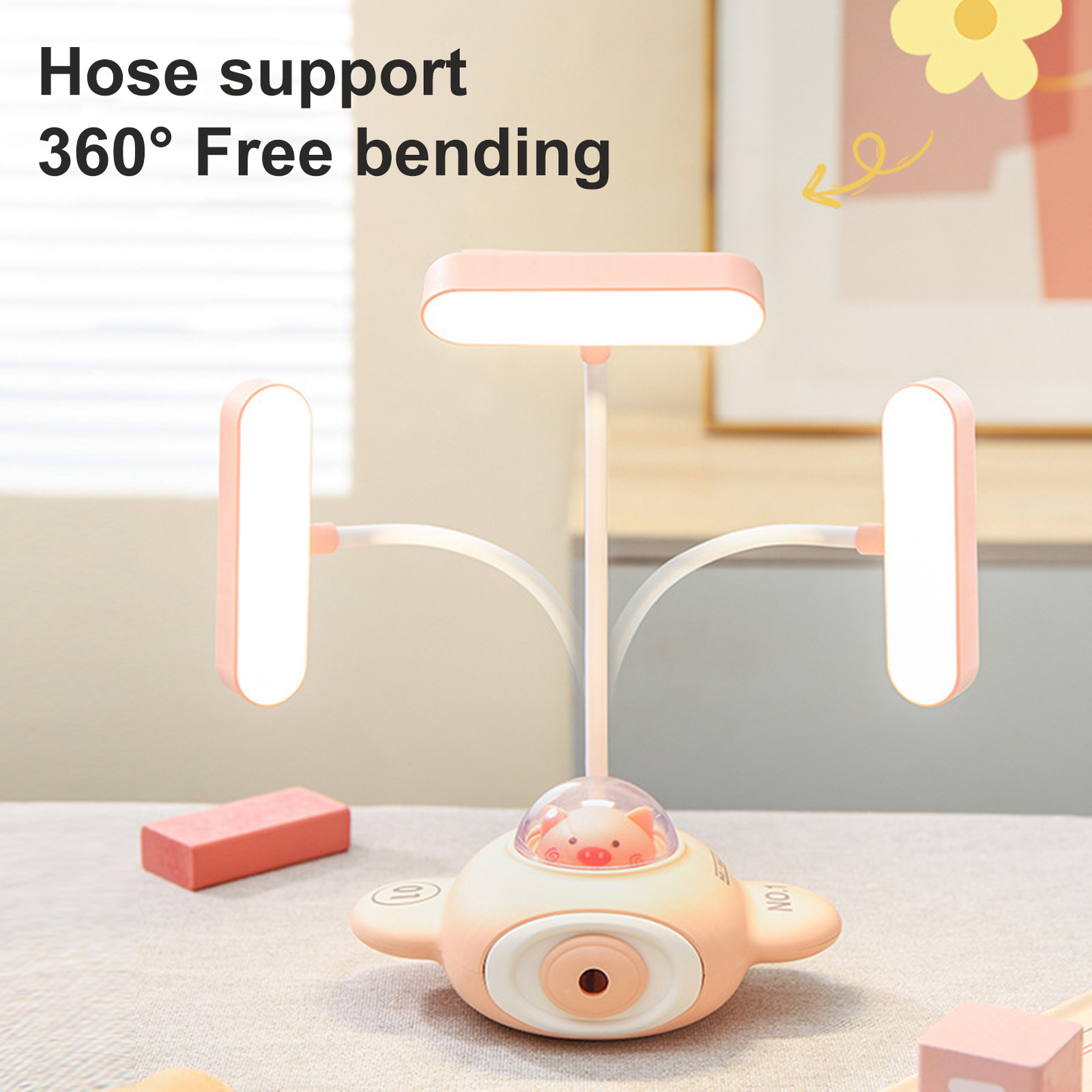 Desk Lamp Pet-shaped Desk Lamp Pet-themed Led Desk Lamp with Pencil for Students