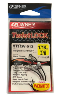 Besitzer Twistlock gewogene weiche Kunststoff-Köderhaken/Senko Style 5132W - alle Größen 