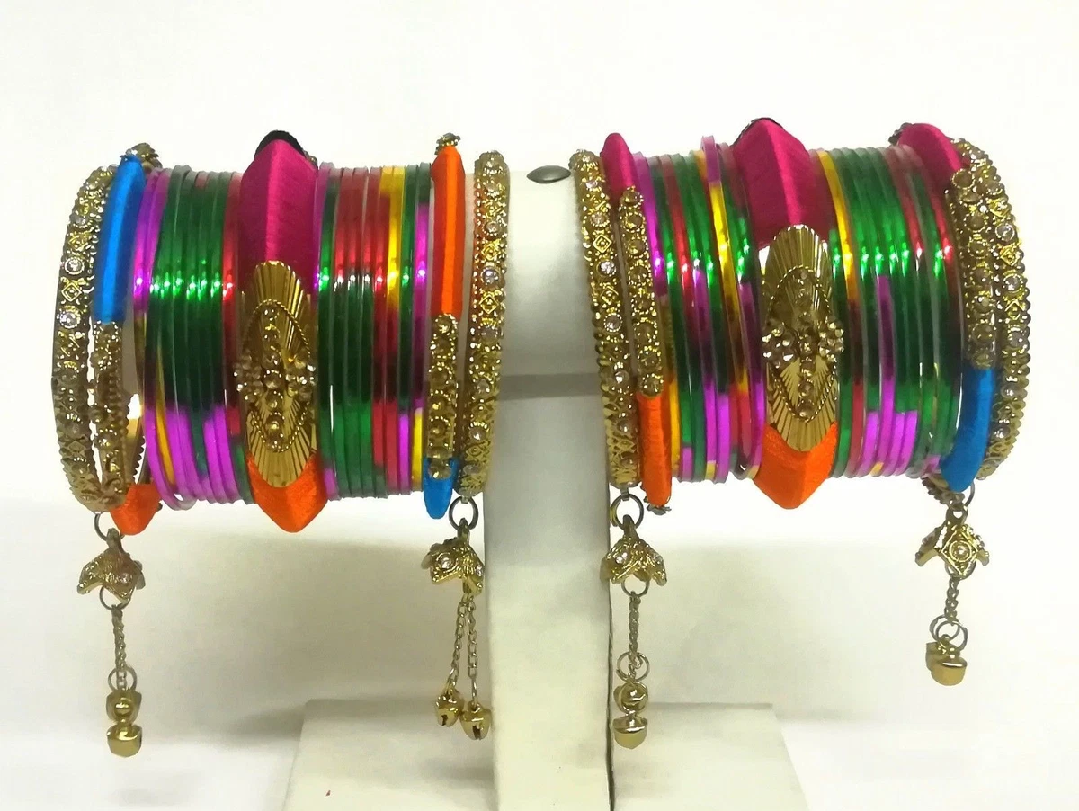 Metal silk store thread bangles