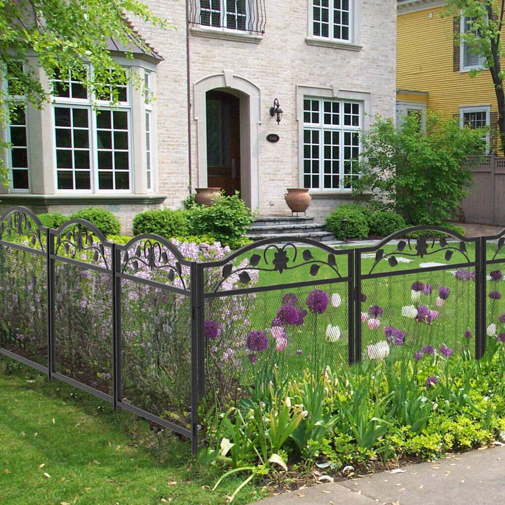 Arche Decorative Garden Fence Adjustable Panel Border Animal Barrier Flower Edging Metal Carton