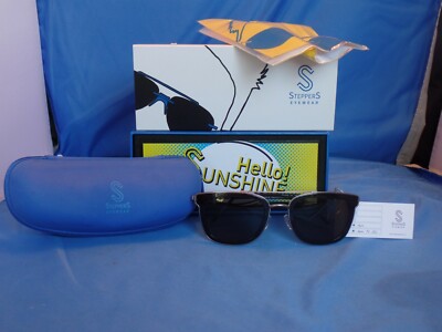 New Steppers STS 930060 Sunglasses Black Metal Cat 3 51-22-140
