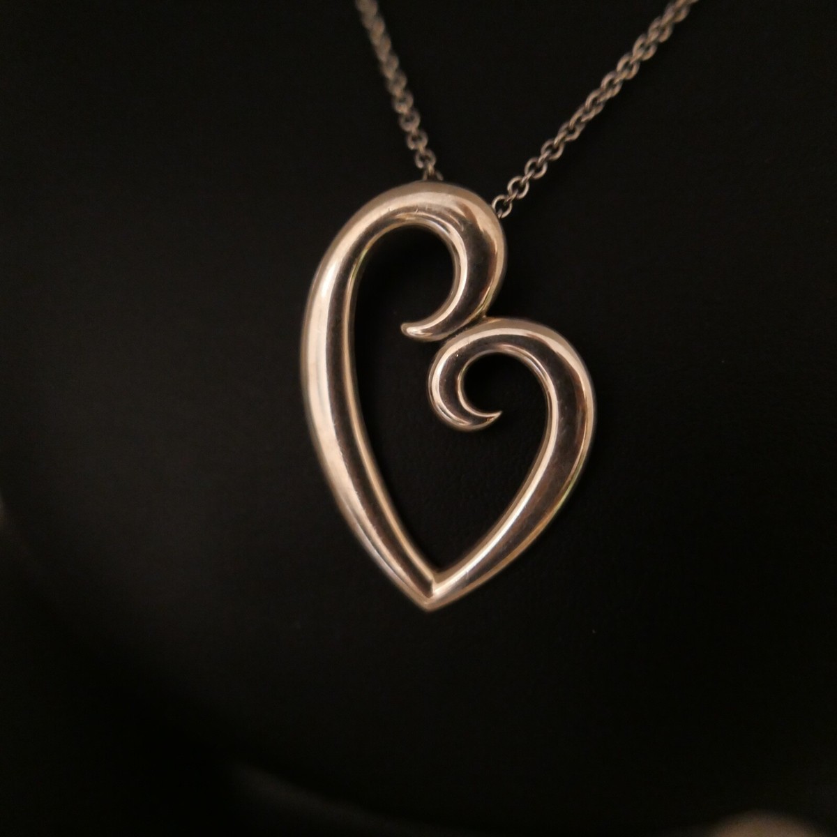 James Avery Large Sterling Mother's Love Heart Pendant Medium