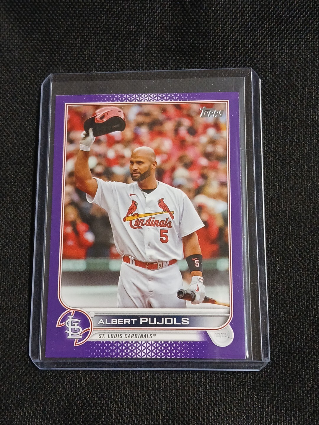 2022 Topps Update Albert Pujols Purple SP Card # US300 St. Louis Cardinals