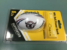 NRL Steeden Rechargeable Phone Charger Powerbank MANLY x 2-DUAL USB Gift!