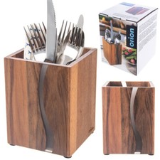 Küchenutensilienhalter Besteckhalter Besteckständer Besteckkasten aus Holz RIVER