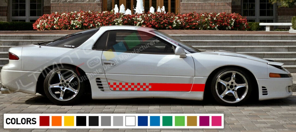 Juego de kit de carrocería de rayas gráficas para Mitsubishi 3000GT VR-4 Dodge Stealth RT CARBONO Foto 2 de 4