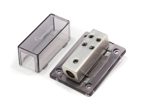 KnuKonceptz Bassik 4 Way 4 Gauge to 8 Gauge Ground Distribution Block - Picture 2 of 3